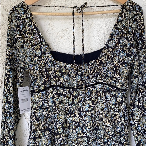 Free People Boheme Mini Dress Size 6 - Picture 6 of 8